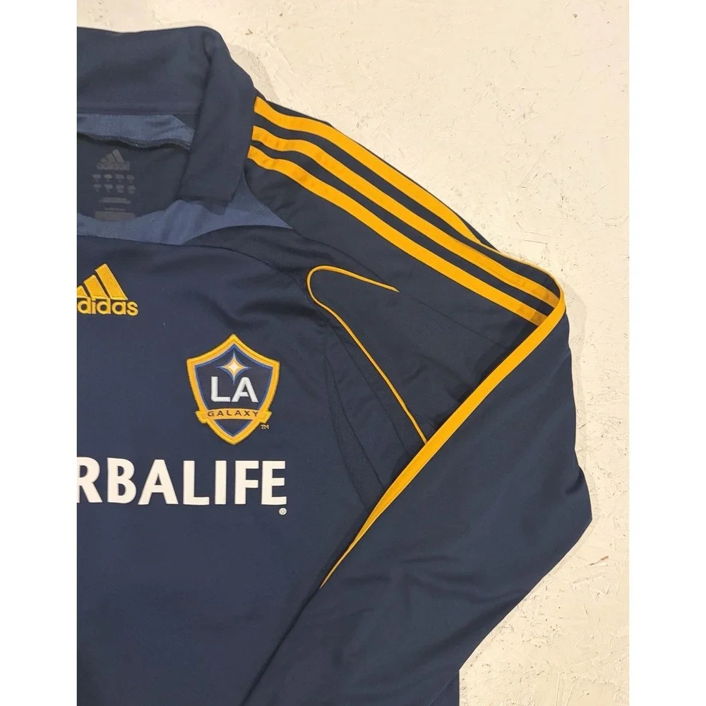 Adidas 2007 LA Galaxy David Beckham Soccer Away Jersey #23 Men's Large L